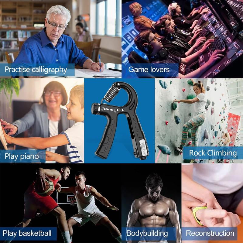 Grip Strengthener Forearm Strengthener Hand Grips Strengthener Kit - 5 Pack Adjustable Resistance