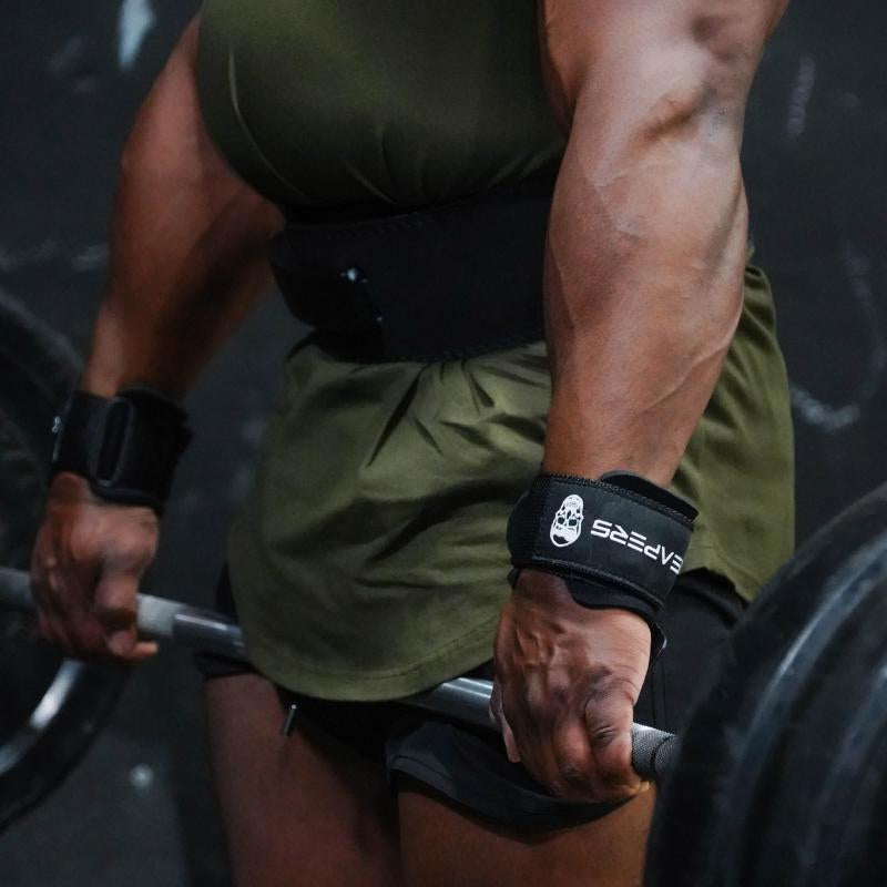 Gymreapers Heavy-Duty Lifting Hooks - Gray, for Deadlifting, Rowing and Pulling Exercises